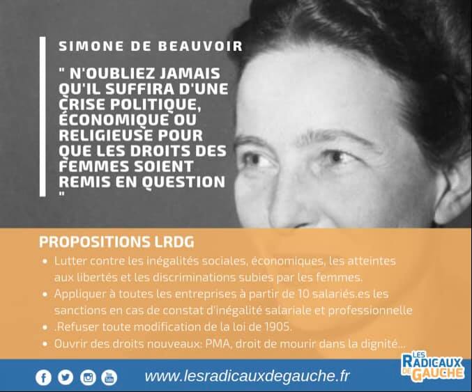 Simone de beauvoir 8 mars 2019
